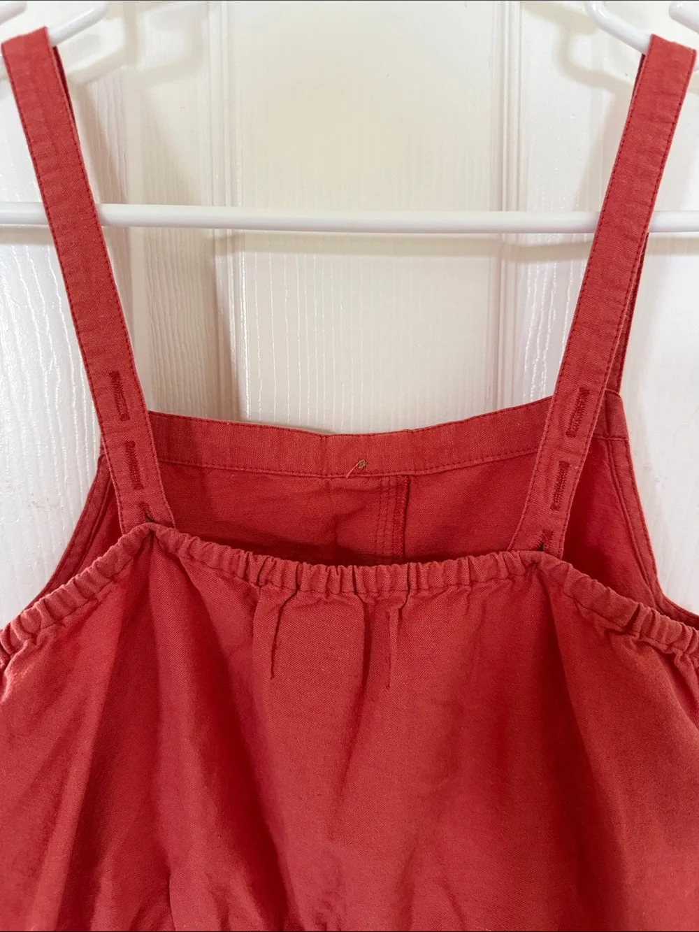 Old Navy Rust Coral Sleeveless Cotton Romper